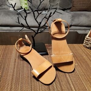 Tan Leather Women Sandals